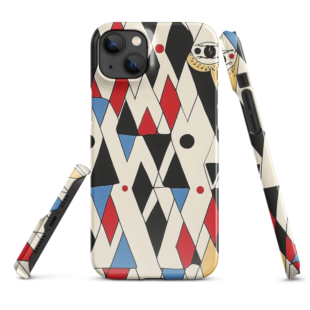 Dynamic Geometric Symphony | Phone Case |  14 Plus | Snap Case | Glossy