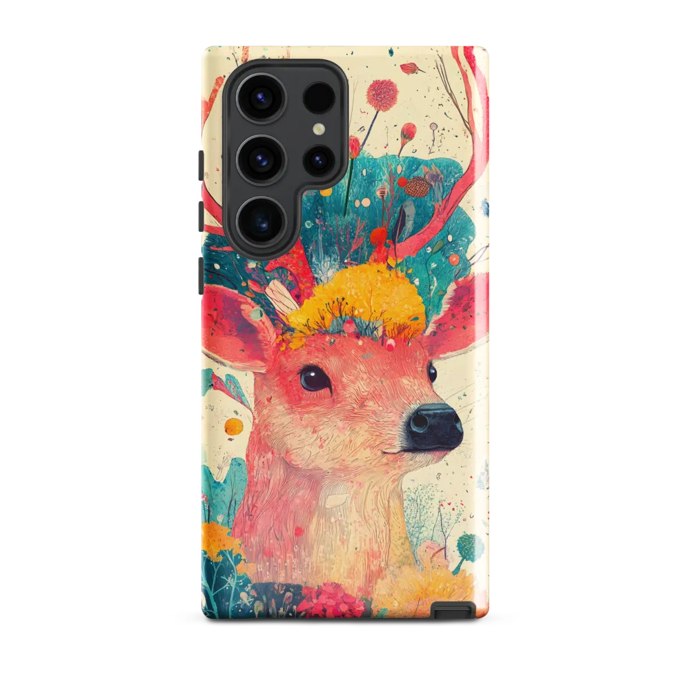 Whimsical Harmony: A Deer in Bloom