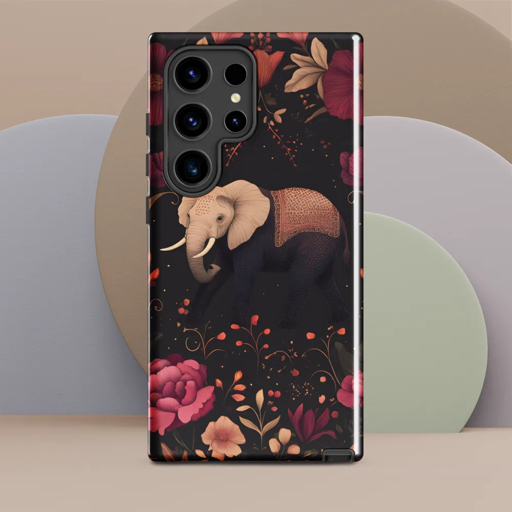 Whispers of the Wild: Elephants and Blooms