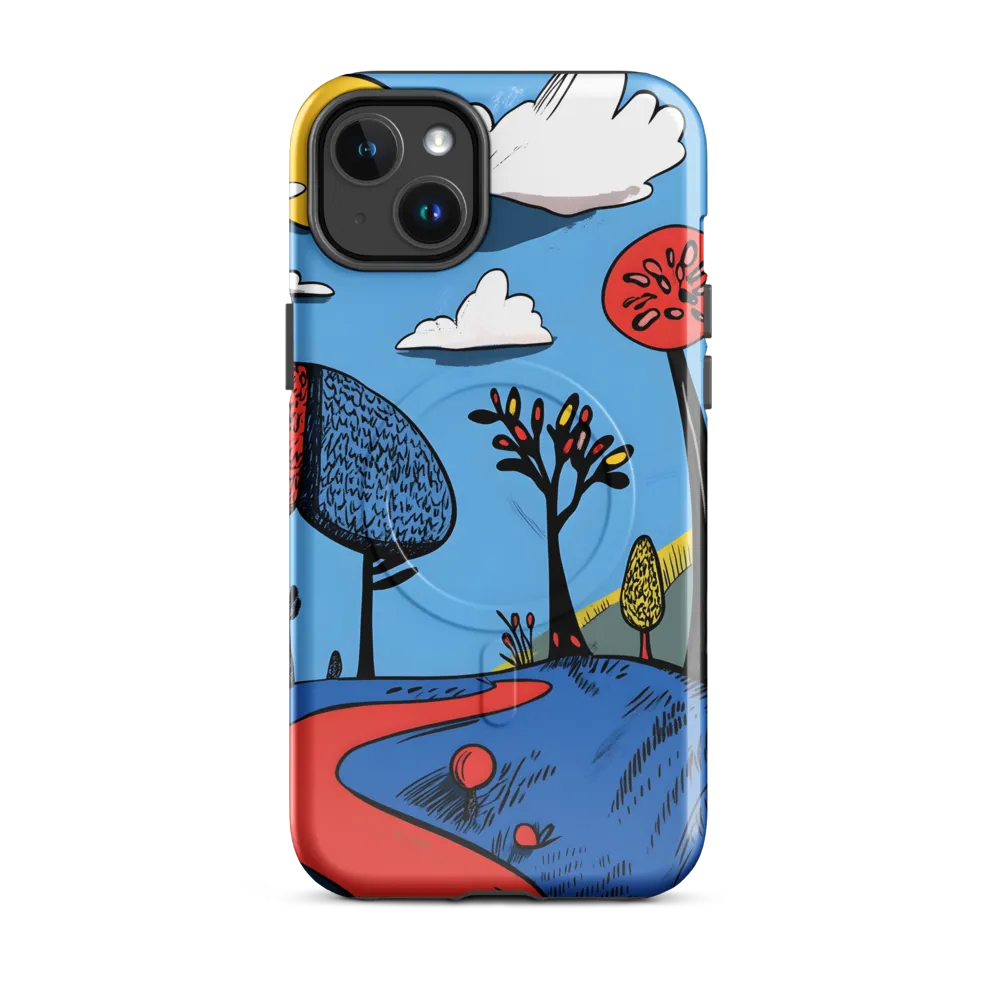 A Playful Journey Through Whimsical Woods | Phone Case |  14 Plus | MagSafe® Tough Case | Glossy
