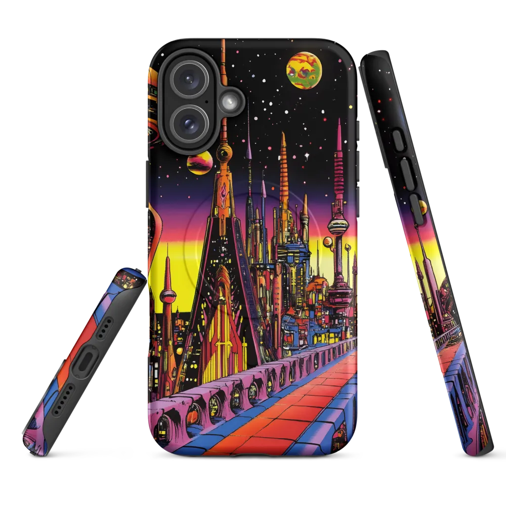 Futuristic Cosmos: A Journey Through Neon Cities