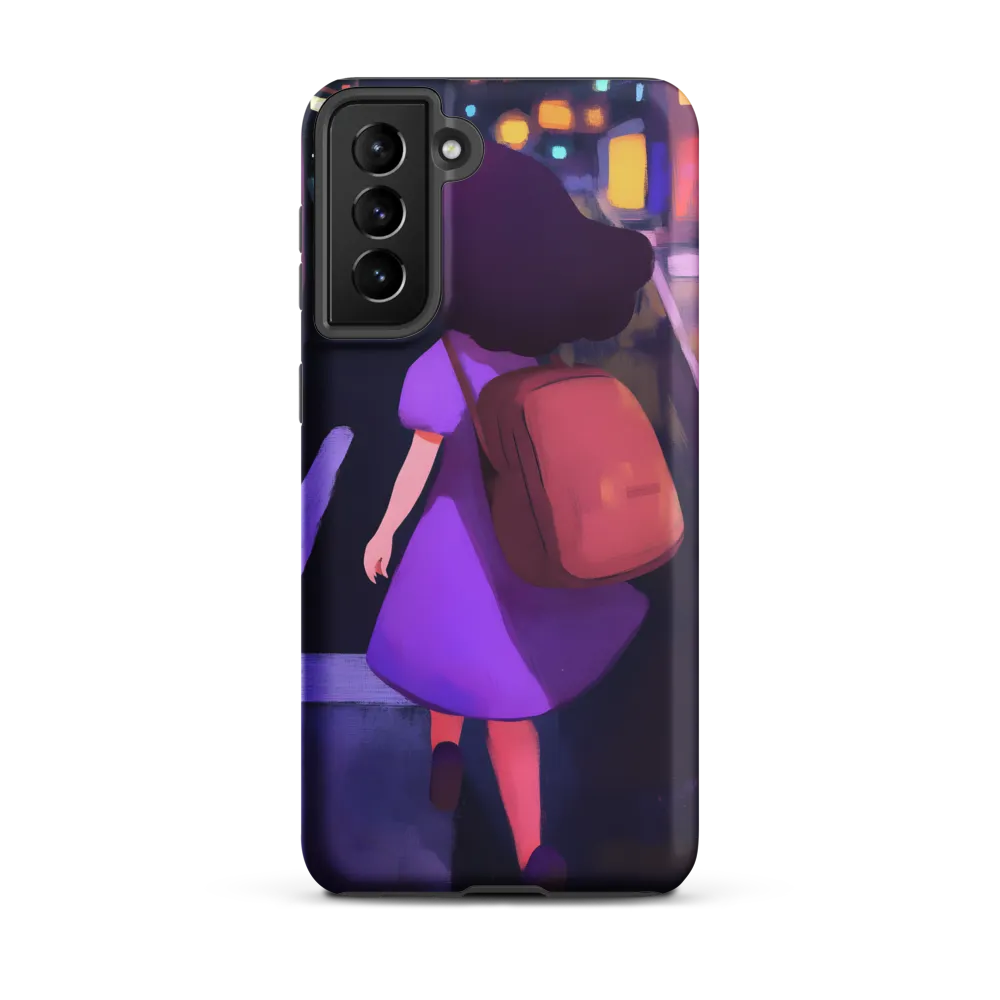 Wandering Through Neon Dreams | Phone Case |  S21 Plus | Tough Case | Matte