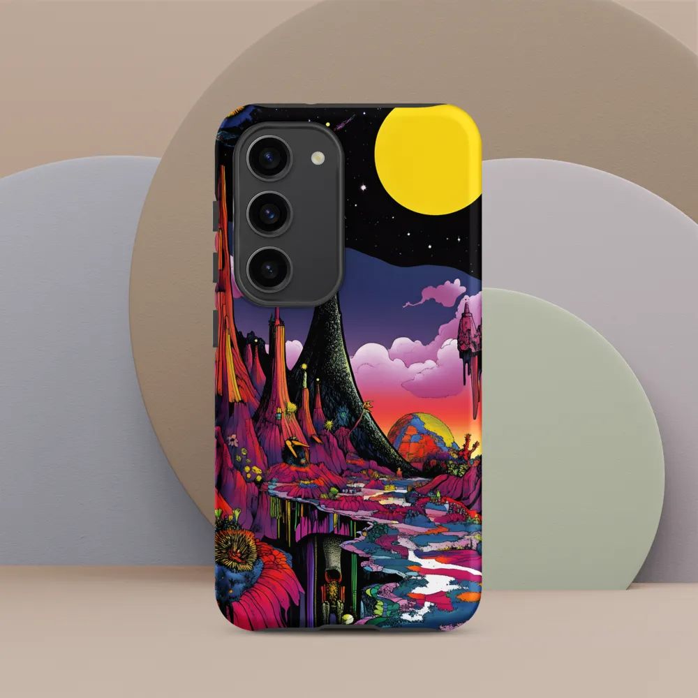 Celestial Dreams: A Journey Through an Alien Landscape | Phone Case |  S23 | Tough Case | Matte