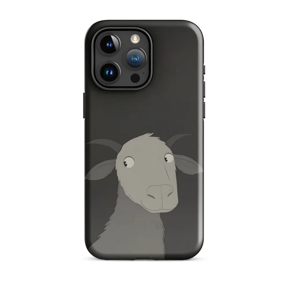 Whimsical Goat in Darkness