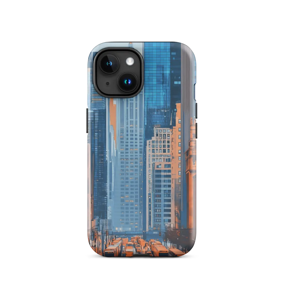 Urban Symphony in Blue and Orange