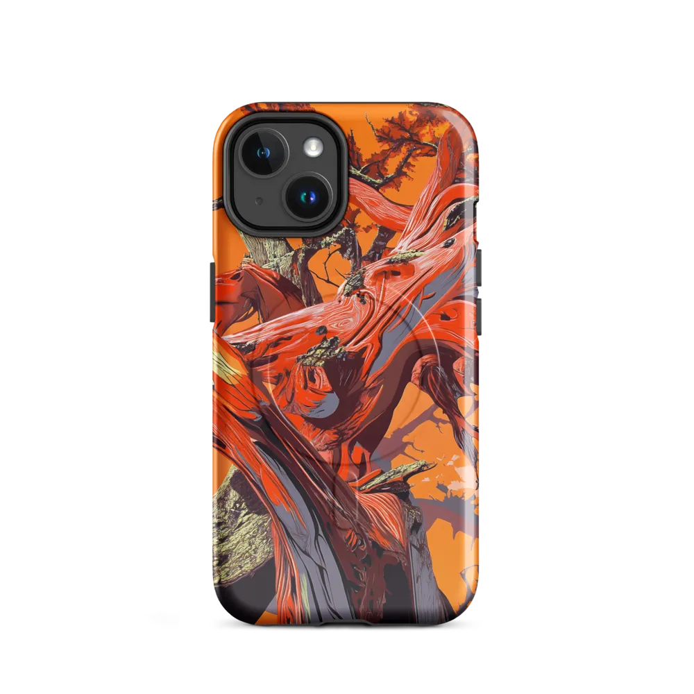 Life in Motion: An Abstract Tree | Phone Case |  14 | MagSafe® Tough Case | Glossy