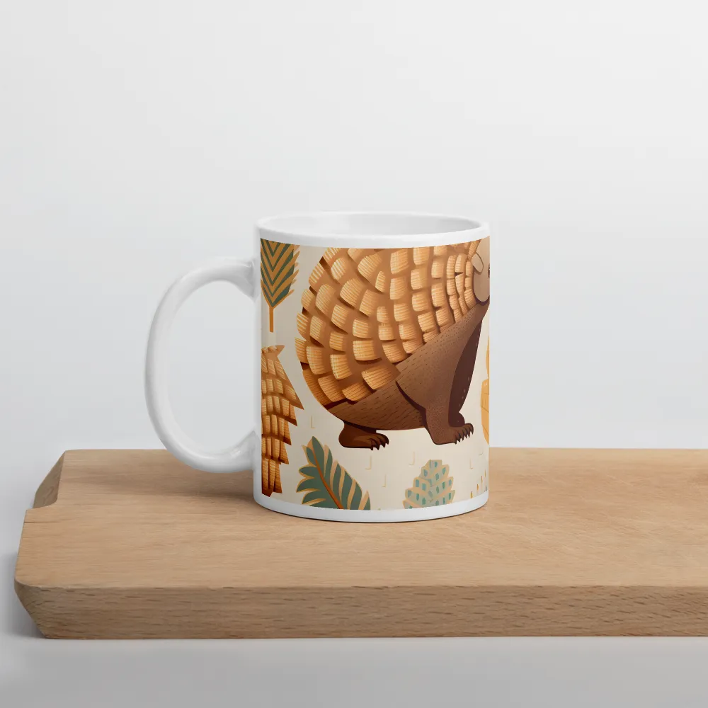 Pangolins in a Whimsical Habitat | Mugs | Multiple Sizes & Colors