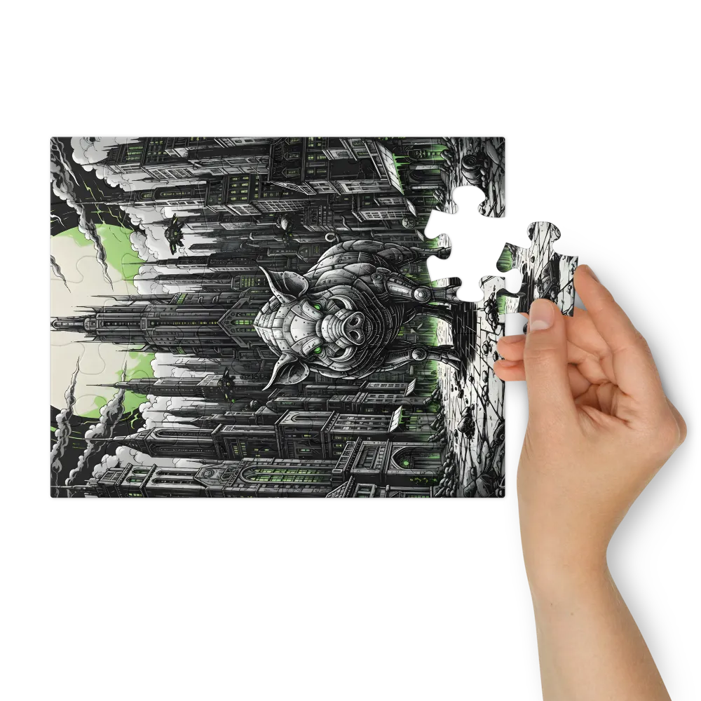 Clockwork Boar 
 Jigsaw Puzzle in Tin Box