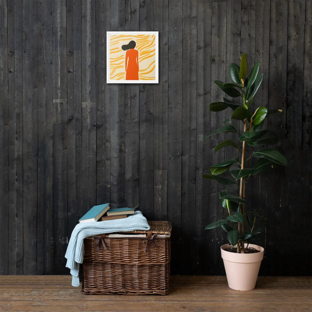 Connection to Serenity | Canvas with White Frame | 12″×12″