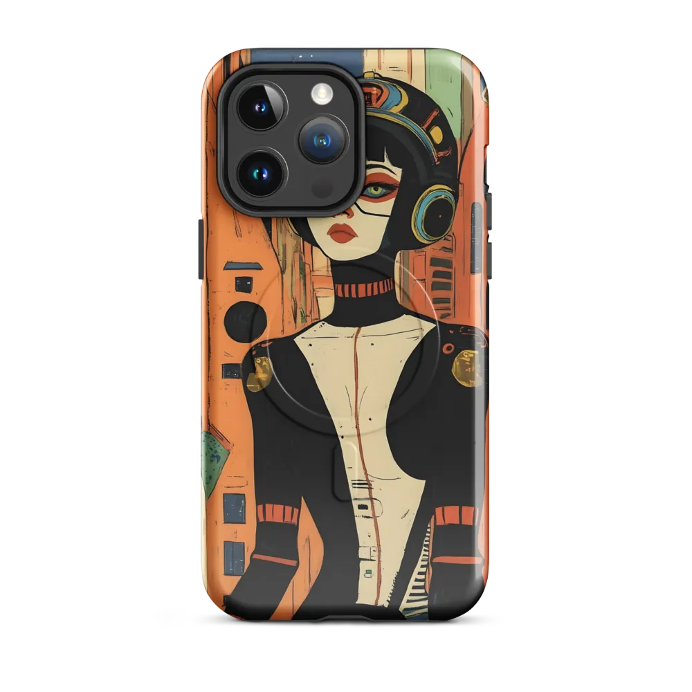 Futuristic Portrait of a Woman | Phone Case |  14 Pro Max | MagSafe® Tough Case | Glossy