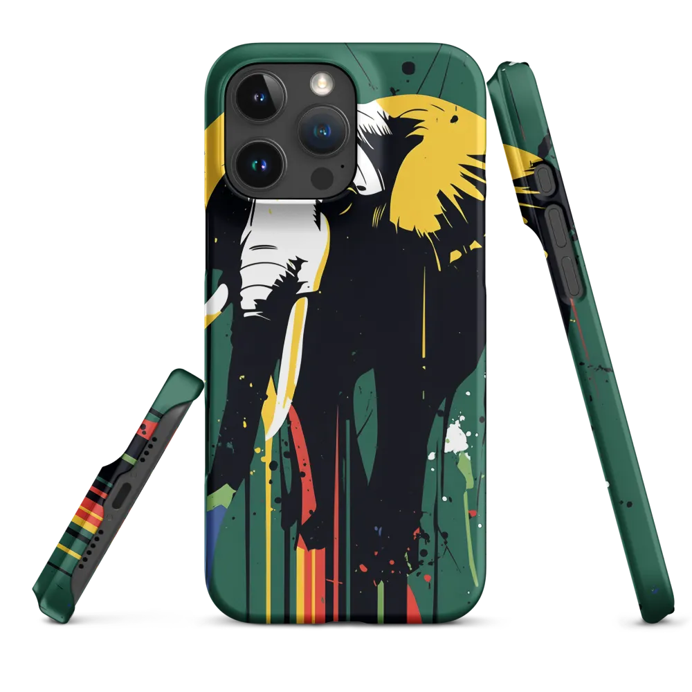Majestic Minimalism: The Colorful Elephant