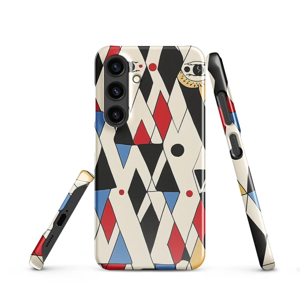 Dynamic Geometric Symphony | Phone Case |  S24 | Snap Case | Glossy