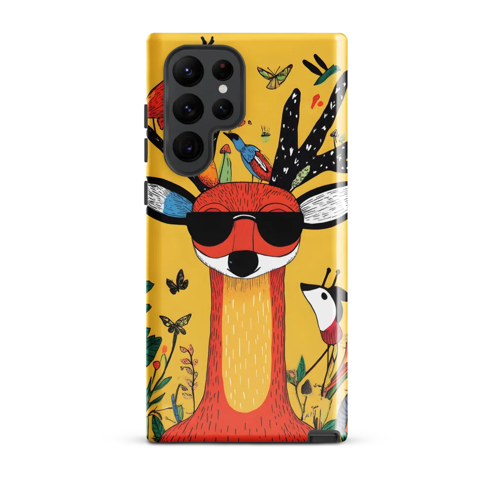 Playful Deer with Sunglasses