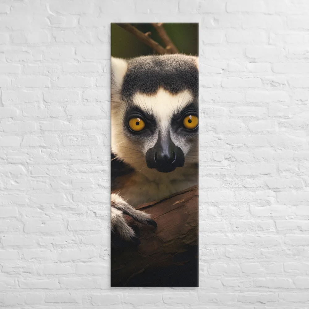 The Watchful Lemur | Canvas | 20″×60″