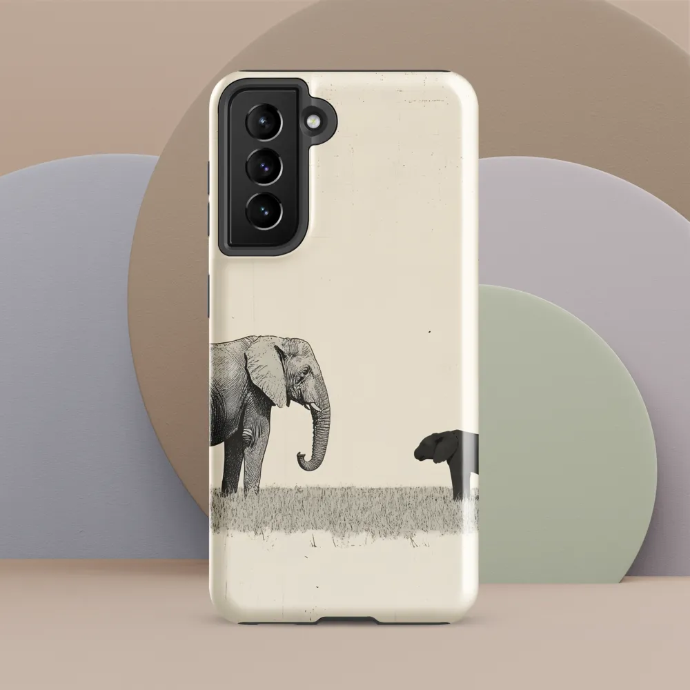 Contrasting Companions | Phone Case |  S21 FE | Tough Case | Glossy