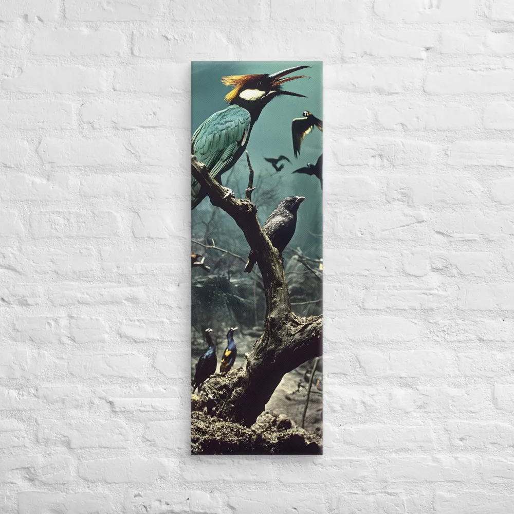 Whispers of the Avian Realm | Canvas | 12″×36″