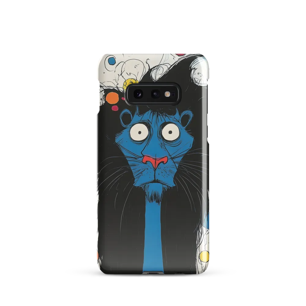 Whimsical Blue Lion