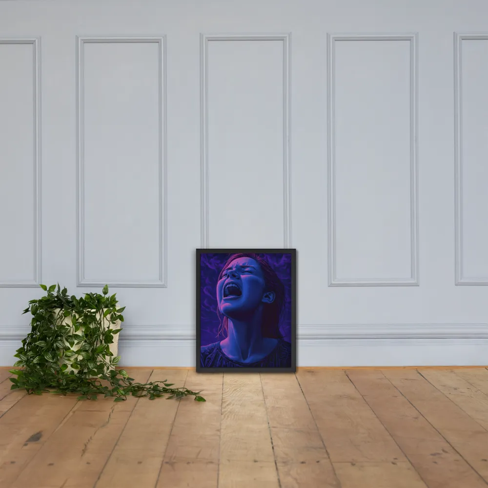 Echoes of Anguish | Poster with Black Frame | 16″×20″