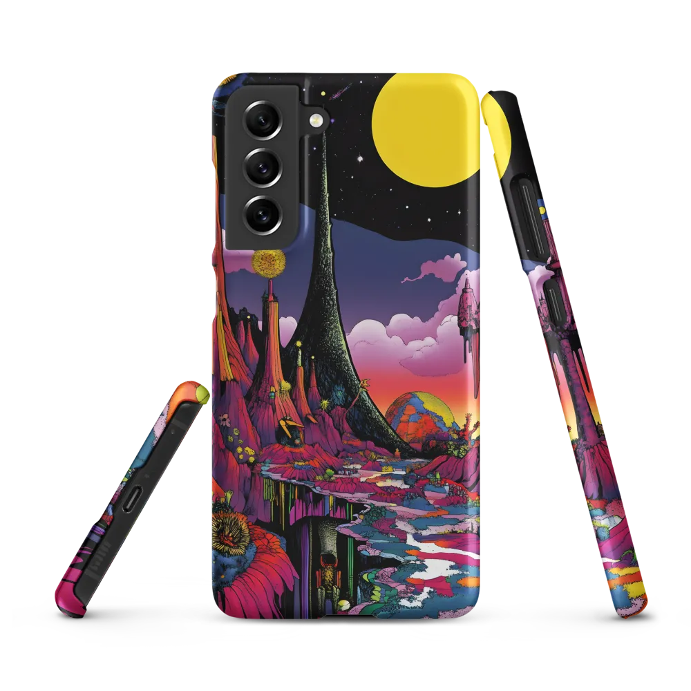 Celestial Dreams: A Journey Through an Alien Landscape | Phone Case |  S21 FE | Snap Case | Matte