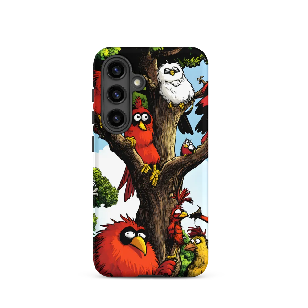 Whimsical Avian Gathering