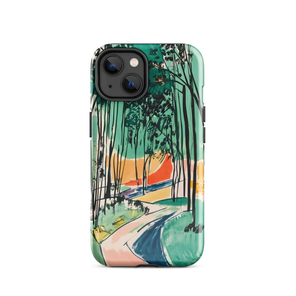 Winding Path Through the Forest | Phone Case |  14 | Tough Case | Glossy