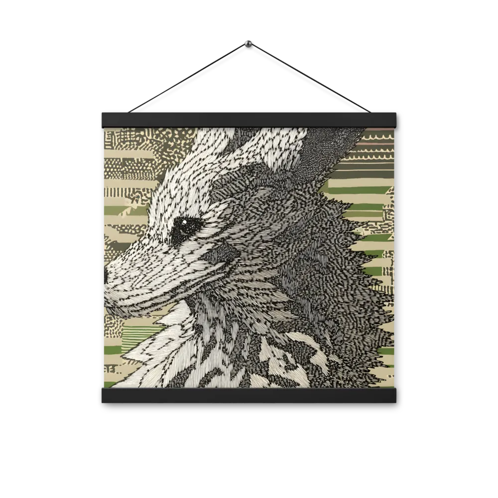 Reflections of the Forest | Poster With Black Wood Hanger | 16″×16″