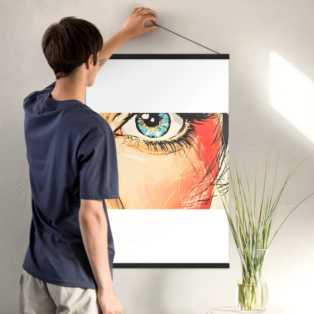 Gaze of Emotion | Poster With Black Wood Hanger | 24″×36″