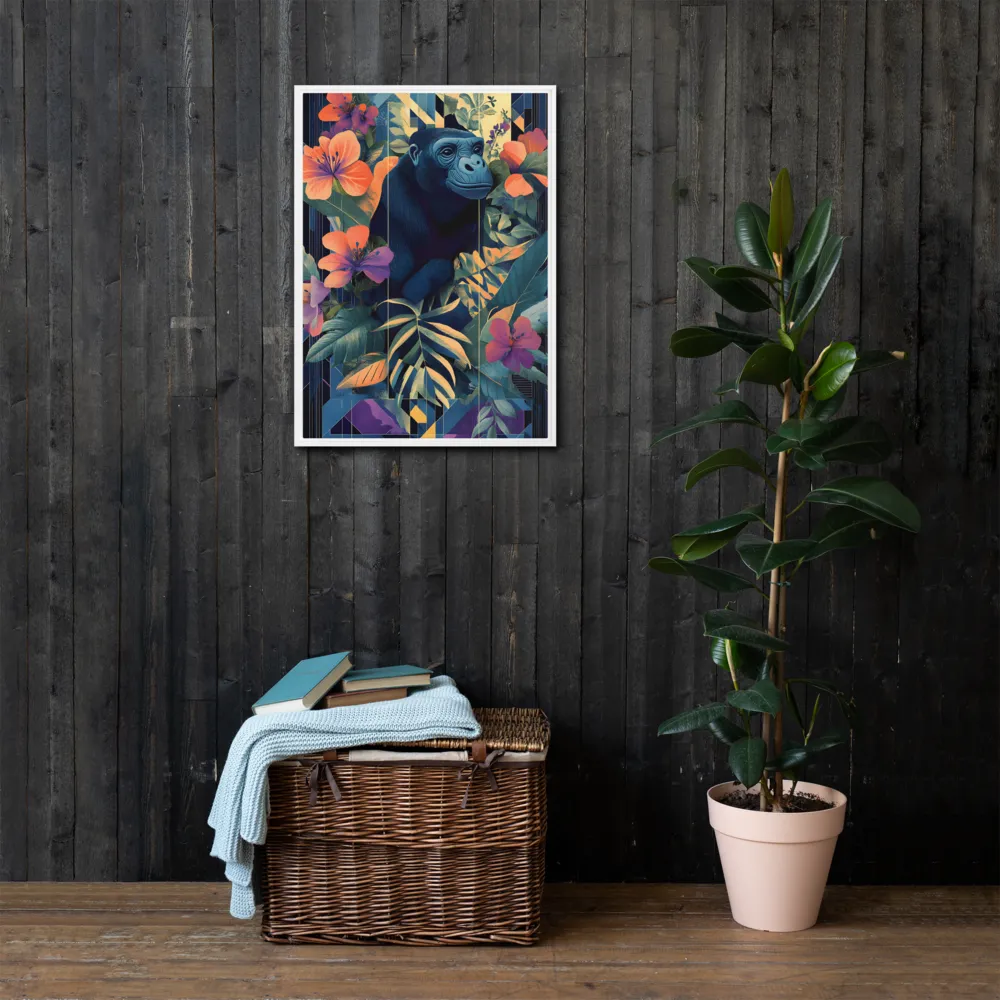 Harmony of Nature and Geometry | Canvas with White Frame | 20″×28″