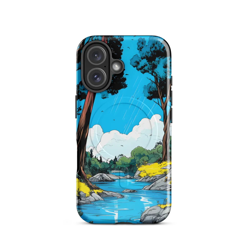 Tranquil River in a Comic Landscape