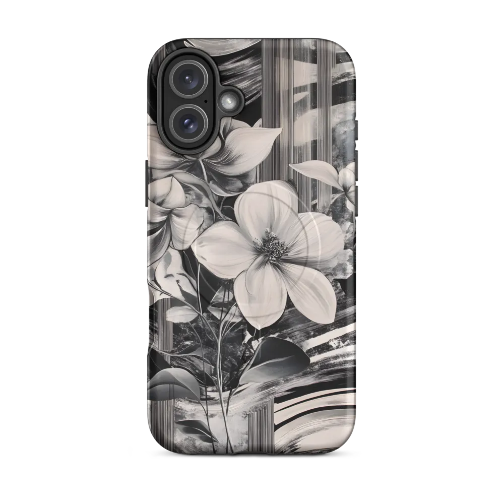 Ethereal Bloom: A Dance of Monochromes