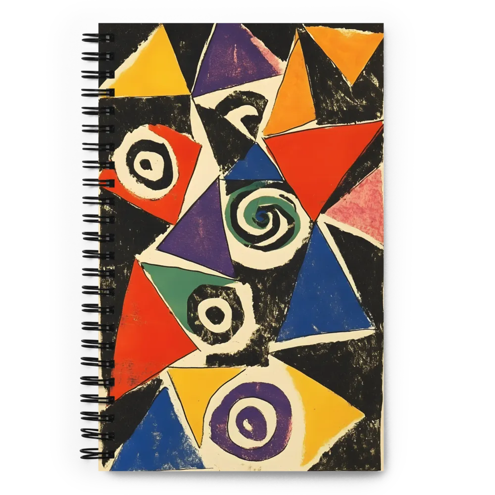 Dynamic Geometric Abstraction | Spiral Notebook