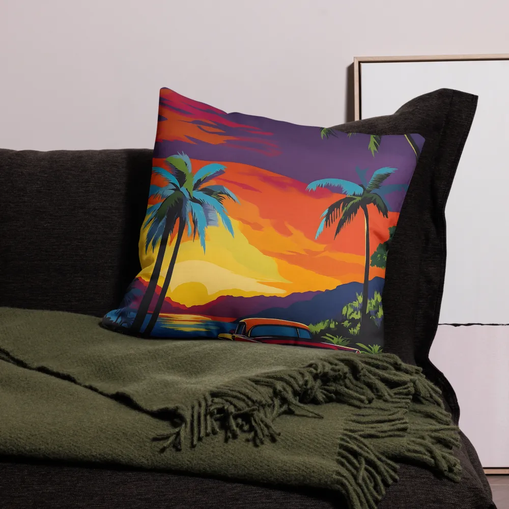 Sunset Drive | Pillow | 22″×22″