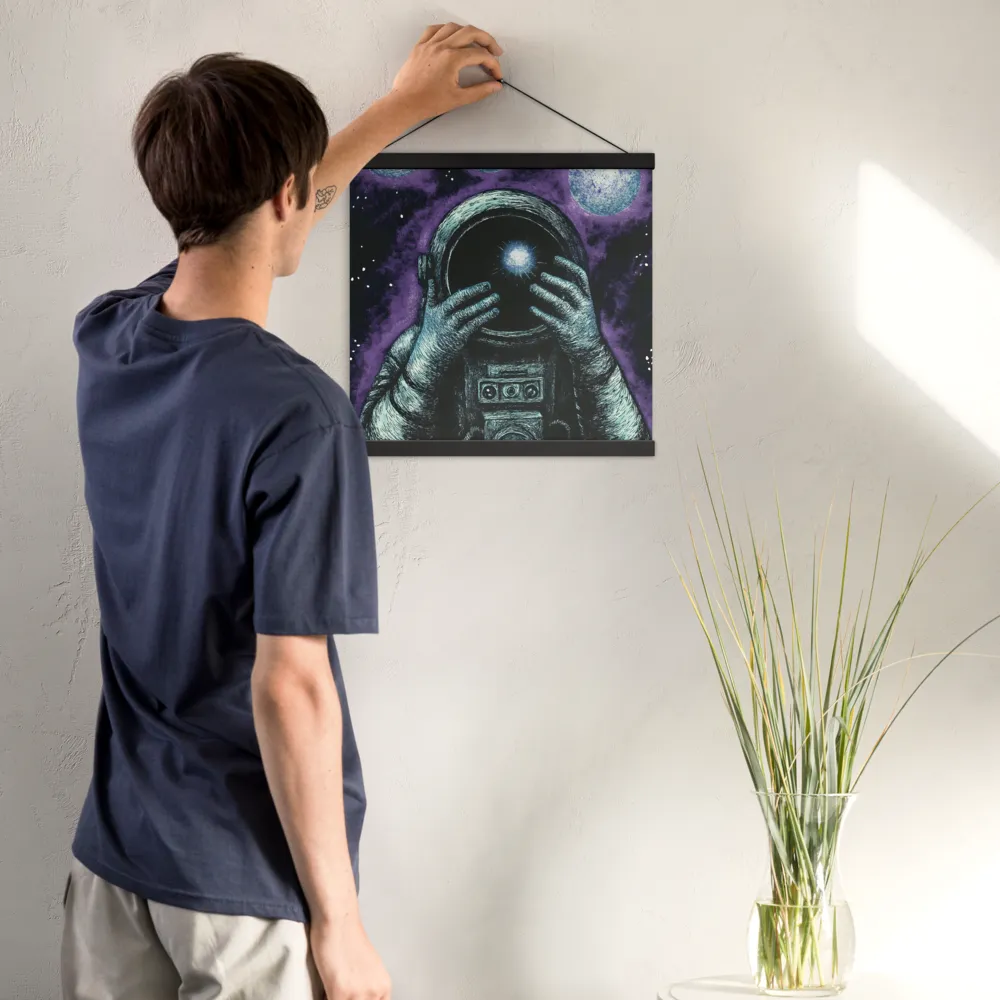 Beyond the Stars | Poster With Black Wood Hanger | 16″×16″