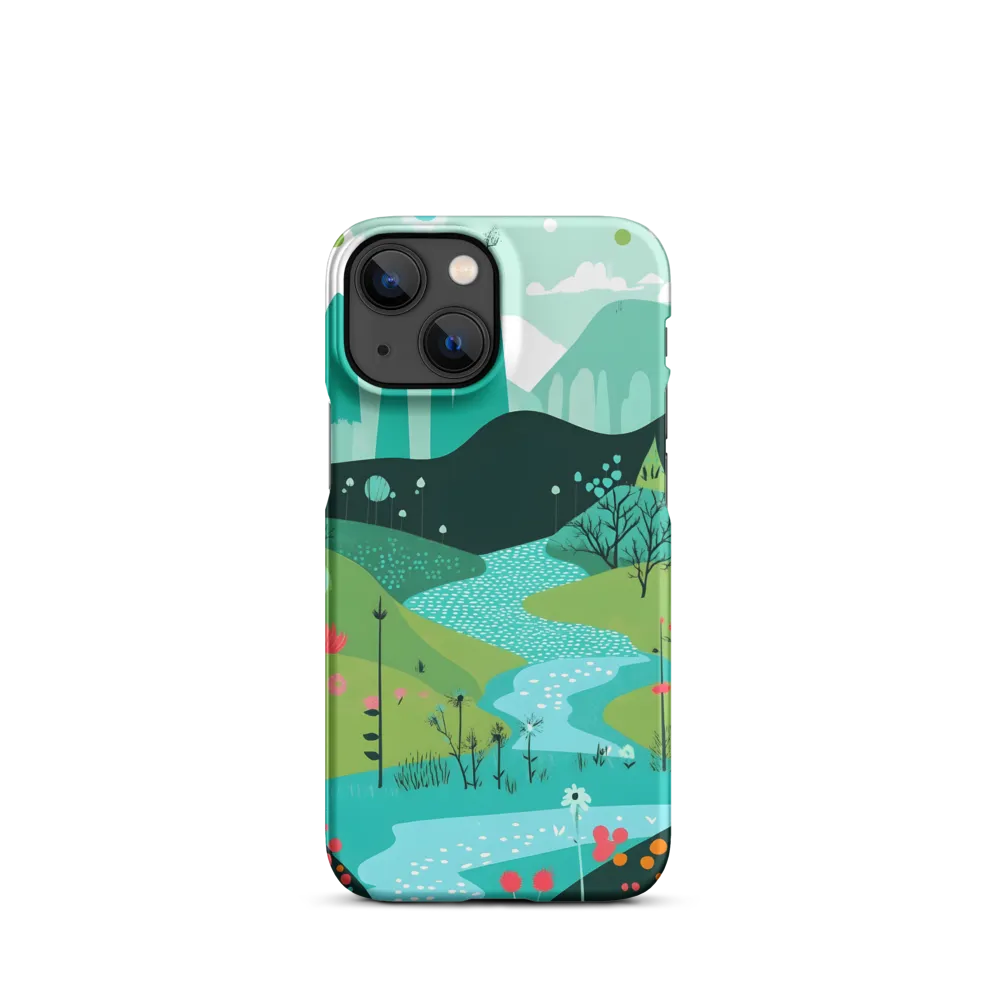 Whimsical River in a Lush Landscape