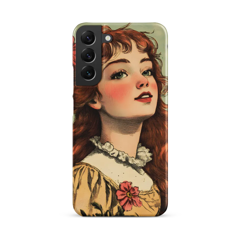 Whimsical Portrait of a Flower-Adorned Girl