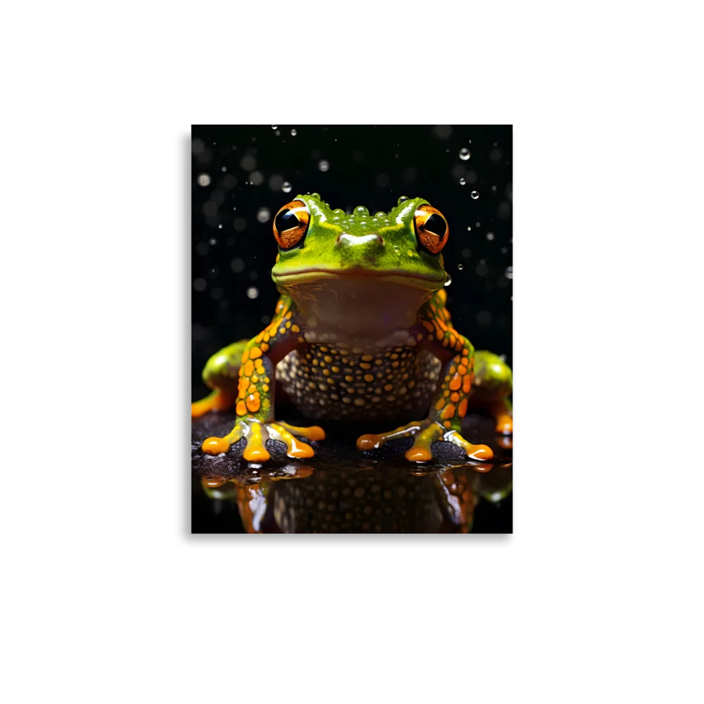 Emerald Elegance: The Frog in Focus | Poster | 11″×14″