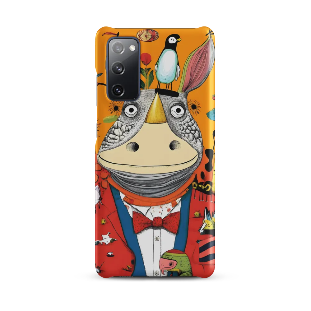 Whimsical Rhinoceros: A Playful Encounter