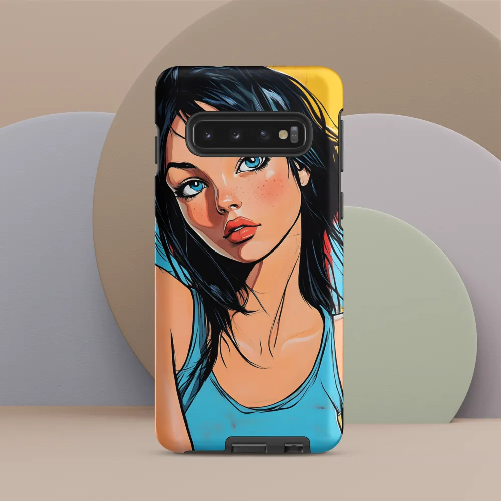 Vibrant Portrait of Modern Youth | Phone Case |  S10 | Tough Case | Matte