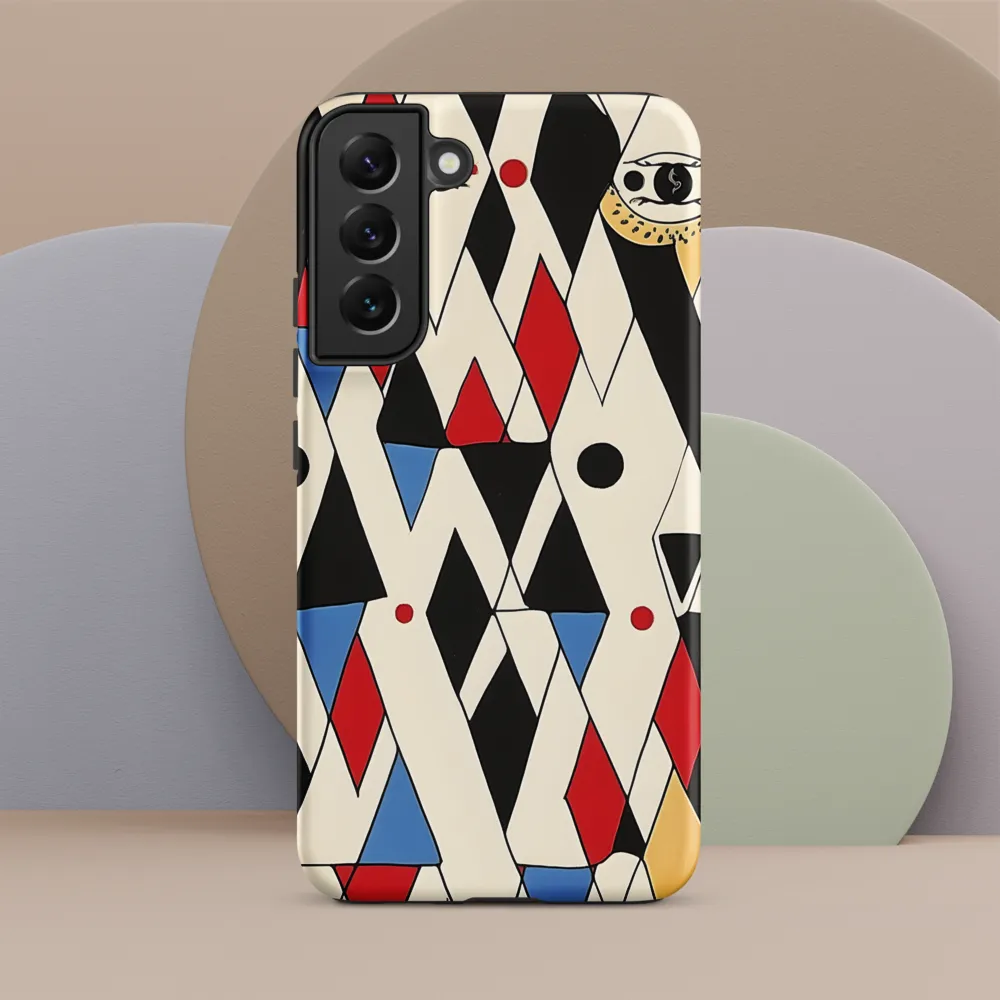 Dynamic Geometric Symphony | Phone Case |  S22 Plus | Tough Case | Matte