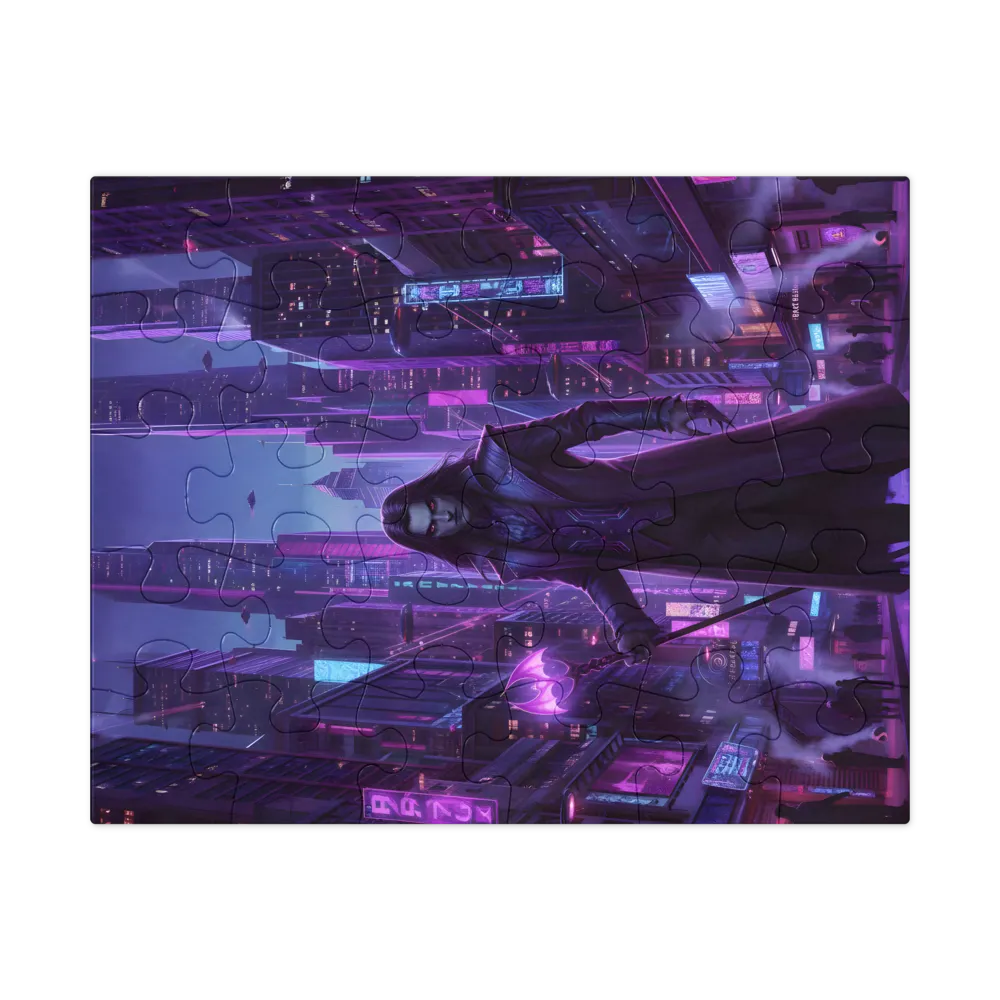 Neon Night Vampire 
 Jigsaw Puzzle in Tin Box