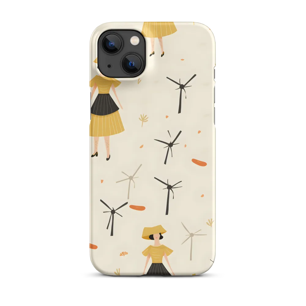 Whimsical Patterns of Nature and Femininity | Phone Case |  14 Plus | Snap Case | Matte