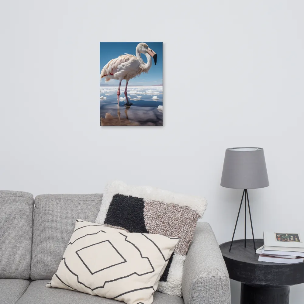 Graceful Solitude of a Flamingo