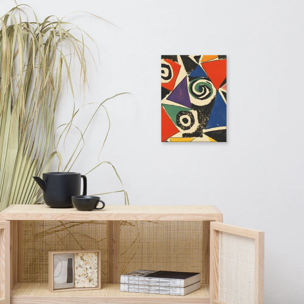 Dynamic Geometric Abstraction | Canvas | 12″×16″