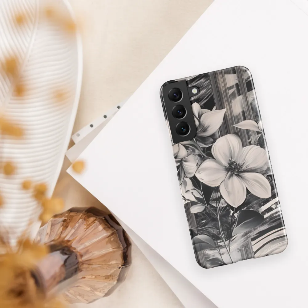 Ethereal Bloom: A Dance of Monochromes