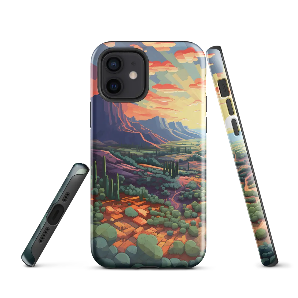 Desert Serenity at Dusk | Phone Case |  12 | Tough Case | Glossy
