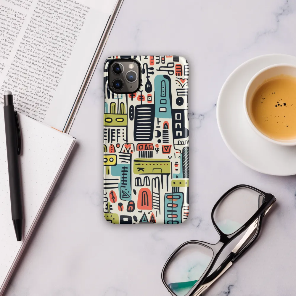 Urban Whimsy: A Playful Cityscape | Phone Case |  11 Pro Max | Snap Case | Glossy