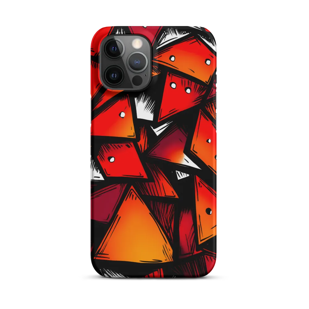 Dynamic Geometry of Red and Orange | Phone Case |  12 Pro Max | Snap Case | Matte