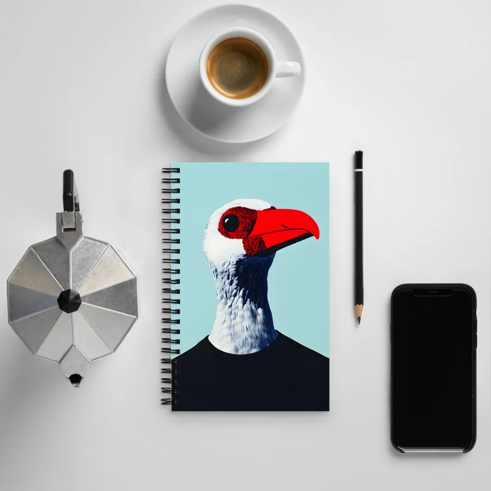 The Surreal Avian Portrait | Spiral Notebook