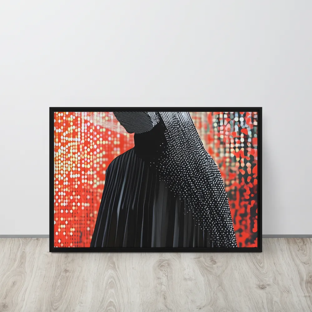 Veil of Modernity | Canvas with Black Frame | 20″×30″
