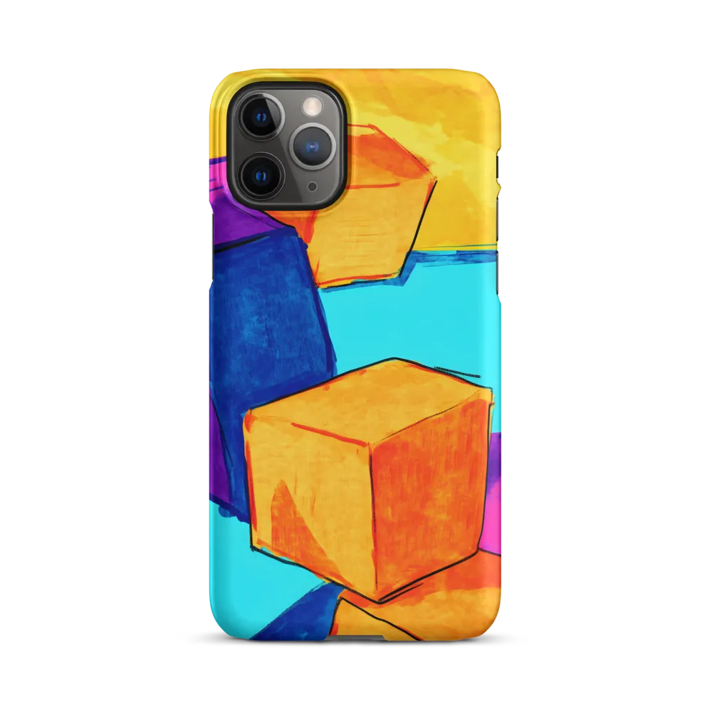 Playful Cubes in Vibrant Harmony | Phone Case |  11 Pro | Snap Case | Matte